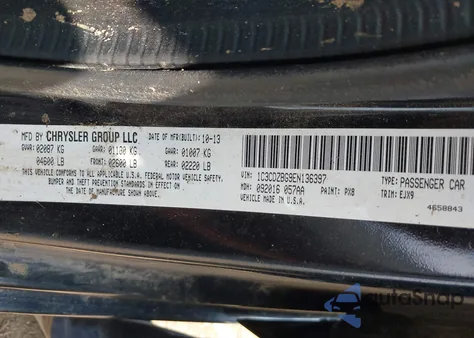 2014 Dodge Avenger R/T z USA, uszkodzony, nr VIN 1C3CDZBG9EN136397